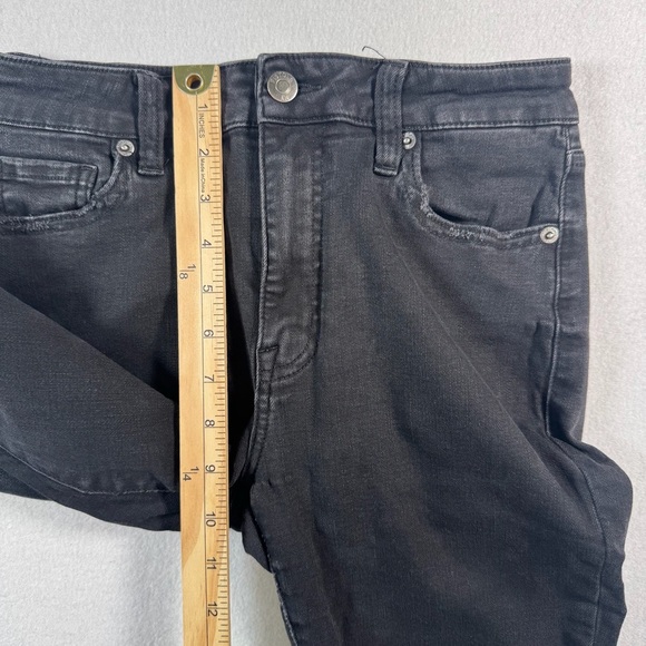 Pistola Jeans Womens 27 Black Straight Leg Mid Rise - Picture 7 of 12